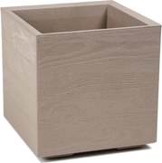 Květináč na kolečkách BETONIQUE 39x39,4 cm béžový