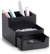 Zeller Present Plastový organizér na písacie a kancelárske potreby, UNTENSIL, čierny
