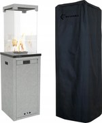 Vykurovací dáždnik Terasový plynový ohrievač Kratki Patio 8,2 kW s krytom