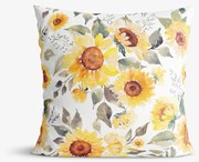 Goldea dekoračná obliečka na vankúš - kvety slnečnice 40 x 40 cm
