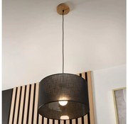 Brilagi - LED Luster na lanku ANTHONY 1xE27/60W/230V dub/čierna