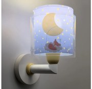 Dalber 76639 - Detská nástenná lampa MOON DREAMS 1xE27/15W/230V modrá