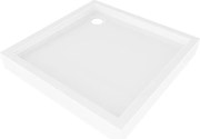 Mexen Flow+, štvorcová sprchová vanička 70 x 70 cm, biela lesklá, 46S107070H