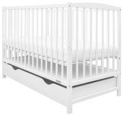 New Baby Detská postieľka Lilly so zásuvkou, biela