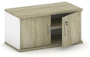 Nadstavba 2-dverová MIRELLI, 800 x 400 x 400 mm, biela/dub sonoma