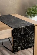 Dekorstudio Elegantný zamatový behúň na stôl BLINK 18 čierny Rozmer behúňa (šírka x dĺžka): 35x140cm