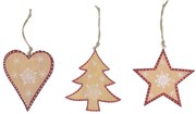 Súprava 3 vianočných ozdôb Ego Dekor