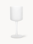 Ručne fúkané reliéfne poháre na biele víno Ripple, 2 ks