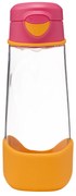 Sport fľaša na pitie 600 ml - ružová/oranžová