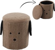 CH Taburetka s úložným priestorom Ušiak - hnedá