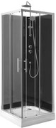 Aqualine Aqualine, GRANVIK štvorcový sprchový box 800x800x2180mm, číre sklo, GG80X80