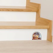 PIPPER. Samolepka na stenu „Myš v domčeku 4"