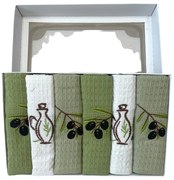 Utierky na riad vaflové Olive 40x60cm 6ks TiaHome
