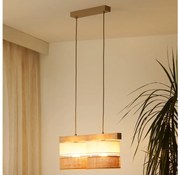 Brilagi - Luster na lanku FOREST 2xE27/15W/230V borovica/béžová/krémová