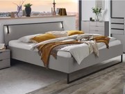 Posteľ s osvetlením Tilburg 180x200 cm, šedá sahara%