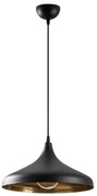 Čierne závesné svietidlo s kovovým tienidlom ø 36 cm Tattoo – Opviq lights
