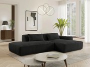XXXLutz ROHOVÁ SEDAČKA, plast, textil, kompozitné drevo, čierna MID.YOU - Sedačky - 000694009621