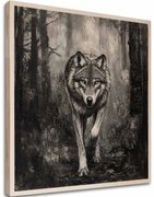 Obraz na dreve Fenrir - Vlk severských lesov