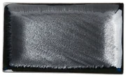 Tmavomodrý keramický tanier MIJ Matt, 33 x 19 cm
