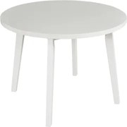 Okrúhly jedálenský stôl Norveg 100 cm, bielená borovica/biely%