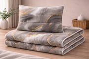 INTERMEDIC SK Celoročný set paplón + vankúš Mramor z mikrovlákna 140x200/70x90 cm