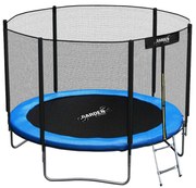 Trampolína s vonkajšou sieťou 252 cm Gardenline - modrá