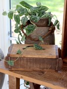 Drevená prírodná retro debnička s vekom Brick old - 30*14*10 cm