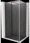 Mexen Velar sprchovací kút 110 x 120 cm, grafit, brúsená meď - 871-110-120-41-65