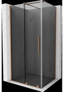 Mexen Velar sprchovací kút 110 x 120 cm, grafit, brúsená meď - 871-110-120-41-65
