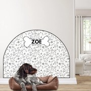 PIPPER. Ochranná textilná nálepka na stenu - Oblúk - Zvieratá Veľkosť: 120x96cm, Motív: s menom