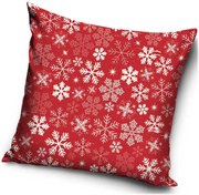 Dekoračný vankúš Bielé vločky - 40 x 40 cm