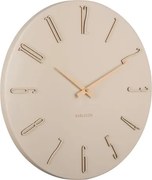 Nástenné hodiny Karlsson Esmerado KA6072WH – jemne béžové (40 cm)