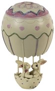 Dekorácia zamilovaných zajačikov v balóne - 11*11*19 cm