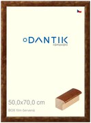 DANTIK rám na obraz 50x70 | BOX film červená (Plexi Čiré)