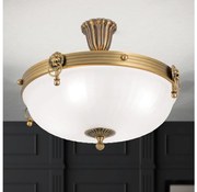 Orion DL 7-523/43 - Prisadený luster ROCCA 4xE27/60W/230V pr. 43 cm bronz/biela