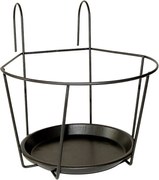 ZÁVESNÝ DRŽIAK NA KVETINÁČ SIMPLY 22X22 CM ČIERNA