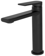 Gamma Rossa, umývadlová batéria h-160, čierna matná, GMA-BRAU-BK