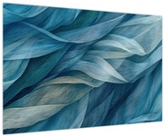 Obraz - Modrobiele vlnky (90x60 cm)