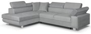 Rohová sedacia súprava s funkciou spania FREDO ľavá Světle šedá