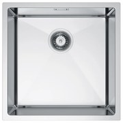 Erga HD, 1-komorový oceľový drez 440x440x210 mm, oceľová, ERG-MLS-HD4444