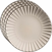 Mäser Súprava dezertných tanierov 4 ks OSITA - 20 cm, krémová