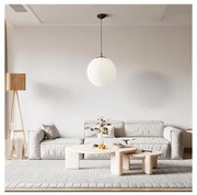 Searchlight 6088 - Luster na lanku ATOM 1xE27/60W/230V biela/čierna