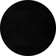 Obsession, Kusový koberec Cha Cha 535 black kruh, 80x80 (priemer) kruh, čierna, obývacia izba