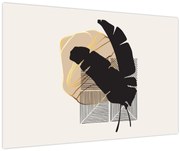 Obraz - Abstrakcia s tropickými listami N⁰4 (90x60 cm)