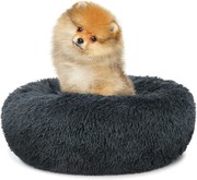 Pelech pre psa, okrúhly, tmavo šedý, 40 cm