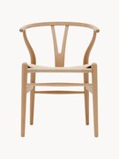 Drevená stolička's tkaným sedadlom CH24 Wishbone Chair