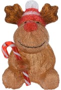 Vianočná LED dekorácia Candy reindeer, 24 cm