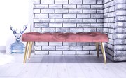 Chesterfield lavička Velvet Dirty Pink