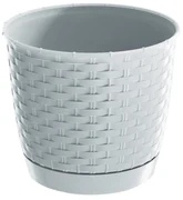 Plastový kvetináč Ratolla Round biela, pr. 16,5 cm