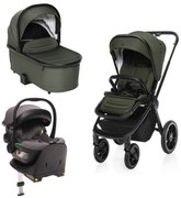 Set kočík Move Cross 3 + hlboká korba Move XL 3 + autosedačka+isofixová základňa